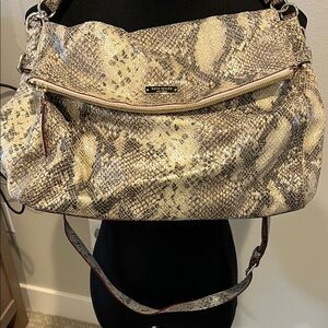 Kate Spade Snakeskin Shoulder Bag - Cream and Brown